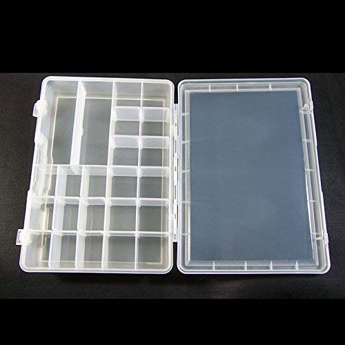 10 PCS Arts Crafts Sewing Organization Storage Transport Boxes Organizers Clear Beads Tackle Box Case D0464
