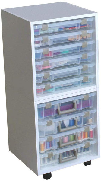 ArtBin 6855SC Super Satchel Cube - White, 15.5 x 16.75 x 15.625 in. Arts and Crafts