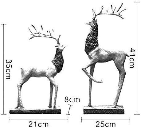 BBG Decoration,Deer Crafts Wine Cabinet Decorations Porch Ornaments Living Room Home Tv Cabinet