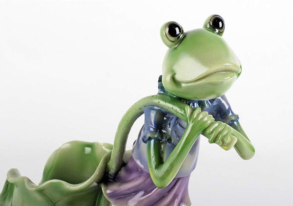 BBG Decoration,Resin Crafts Wine Rack Ornaments, Creative Green Frog
