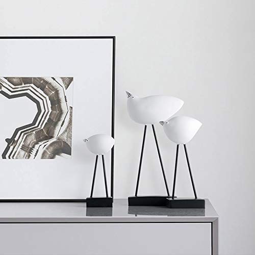 BBG Decoration,Tv Cabinet Living Room Decoration Creative Gifts Ornaments Silver Mouth Bird Resin