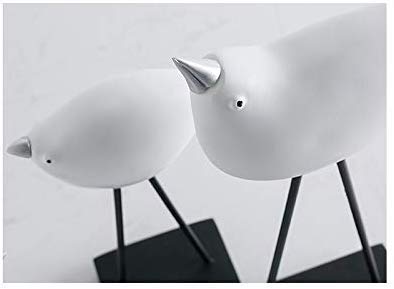 BBG Decoration,Tv Cabinet Living Room Decoration Creative Gifts Ornaments Silver Mouth Bird Resin
