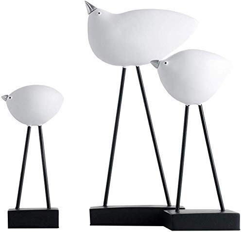 BBG Decoration,Tv Cabinet Living Room Decoration Creative Gifts Ornaments Silver Mouth Bird Resin
