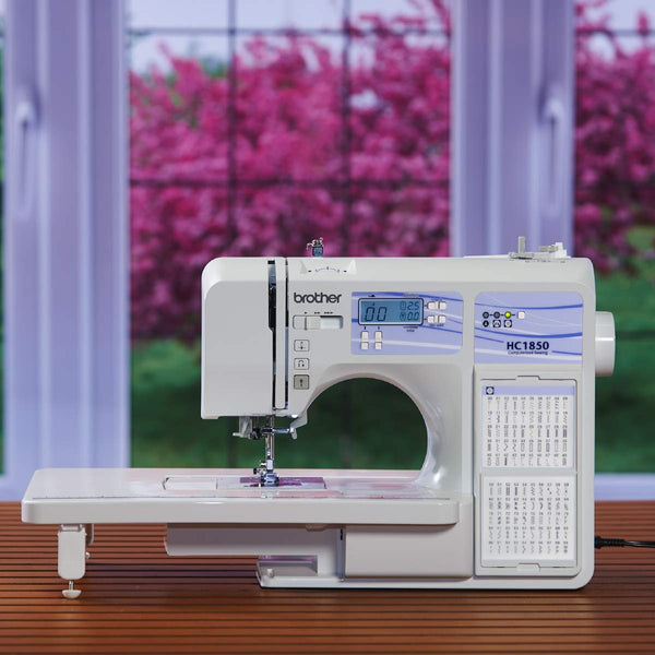 Brother Sewing and Quilting Machine, HC1850, 185 Built-in Stitches, LCD Display, 8 Included Sewing Feet