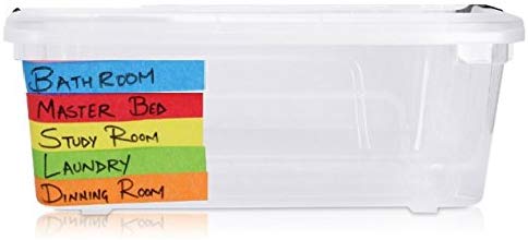 Colored Masking Tape - 11 Pack of 1 inch x 60yd Extra Large Rolls - 660 yards of Rainbow Color Craft Paper Tape