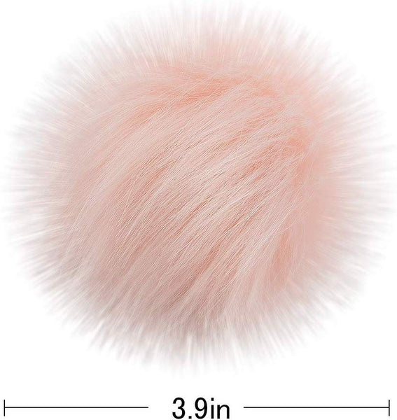 Cosweet 20pcs 4 Inch DIY Faux Fox Fur Fluffy Pompom Ball