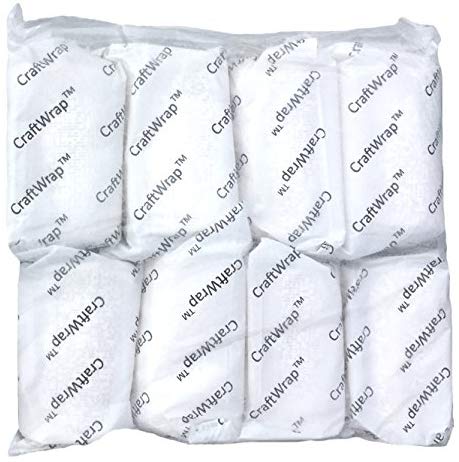 Craft Wrap - Plaster Cloth Gauze Bandage for Hobby Craft, Mask Making, Scenery Art, Belly Cast - Each Roll 4 x 180 inches (5yd)