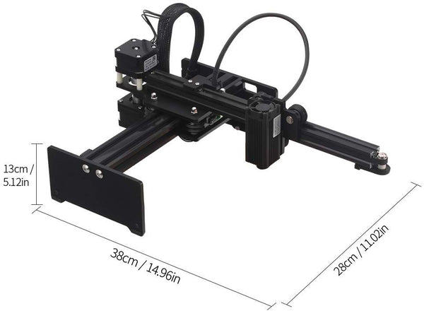 Desktop Laser Engraver, KKmoon 3500mw Portable Engraving Machine Mini Carver for DIY, Art Craft,La-ser Logo Mark Printer