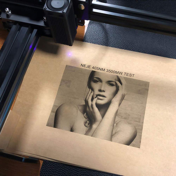 Desktop Laser Engraver, KKmoon 3500mw Portable Engraving Machine Mini Carver for DIY, Art Craft,La-ser Logo Mark Printer