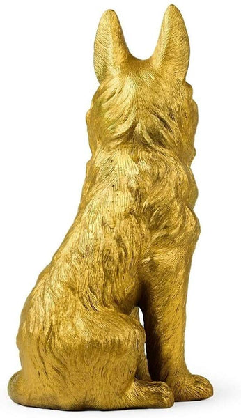 FLYSXP Wolf Dog Decoration Wolf Dog Lucky Fortune Feng Shui Crafts Pure Copper