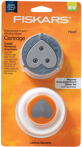 Fiskars Crafts 158470-1001 Everywhere Punch Refill, Heart