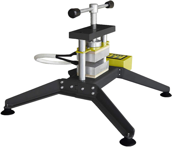 Grip Twist Heat Press, 5000+lbs Force, 3" x 5" Dual Insulated Heat Plates - Affixed and Portable Options