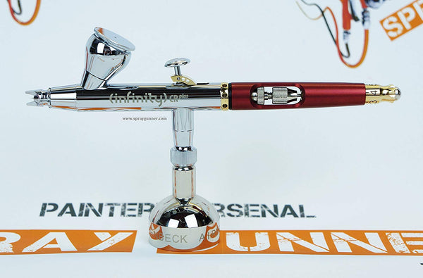 Harder & Steenbeck Infinity CR Plus 2in1 Airbrush 2 Cups with lids 126544 with Bonus by SprayGunner