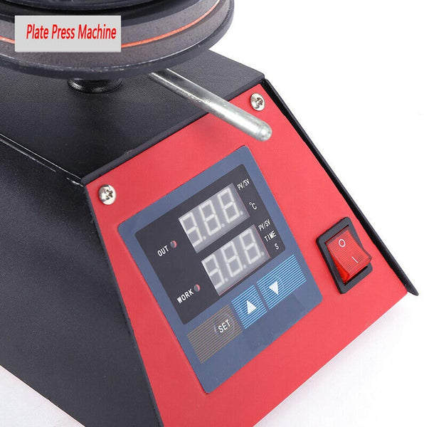INTBUYING 2in1 Combine Plate Press Transfer Machine for 8inch and 10inch