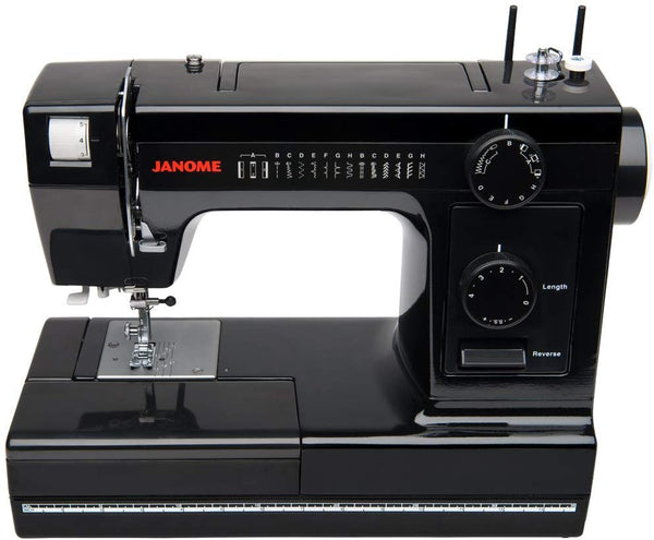 Janome Industrial-Grade Aluminum-Body HD1000 Black Edition Sewing Machine with 14 Stitches, 4-Step Buttonhole