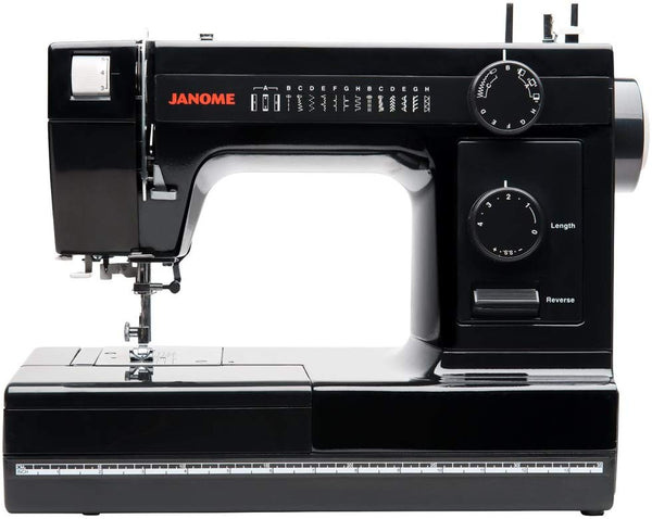 Janome Industrial-Grade Aluminum-Body HD1000 Black Edition Sewing Machine with 14 Stitches, 4-Step Buttonhole