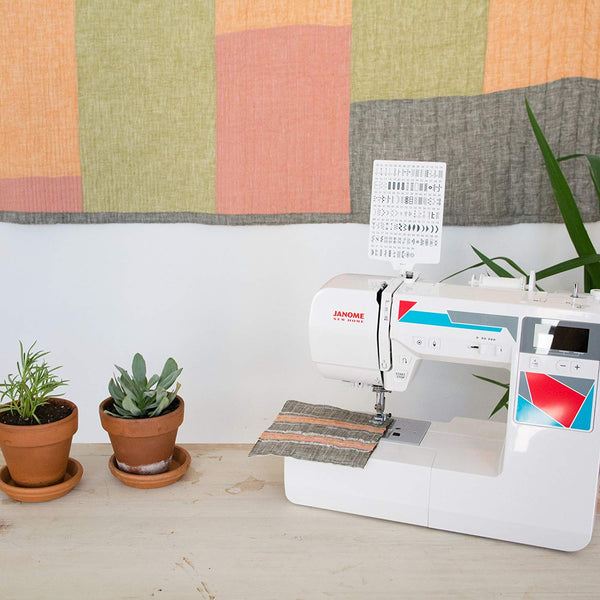 Janome MOD-100 Computerized Sewing Machine with 100 Built-In Stitches, 7 One-Step Buttonholes, Drop Feed and Accessories
