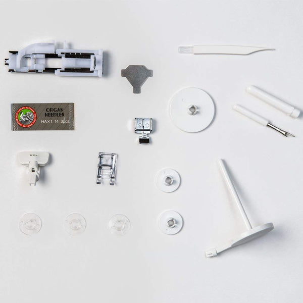 Janome MOD-100 Computerized Sewing Machine with 100 Built-In Stitches, 7 One-Step Buttonholes, Drop Feed and Accessories