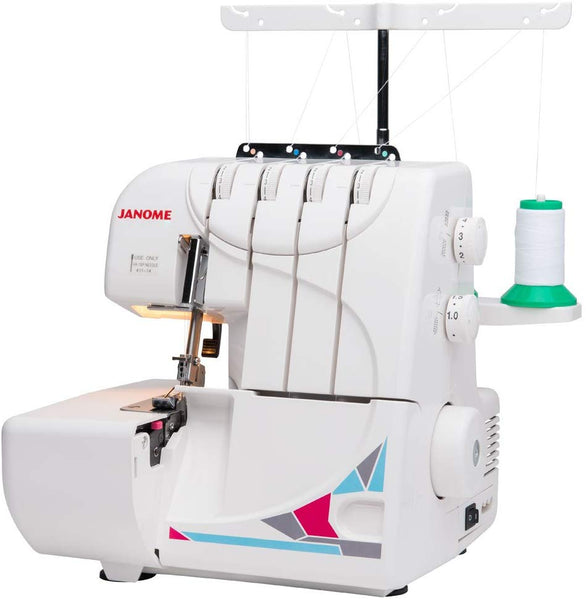 Janome MOD-8933 Serger with Lay-in Threading, 3 and 4 Thread Convertible with Differential Feed