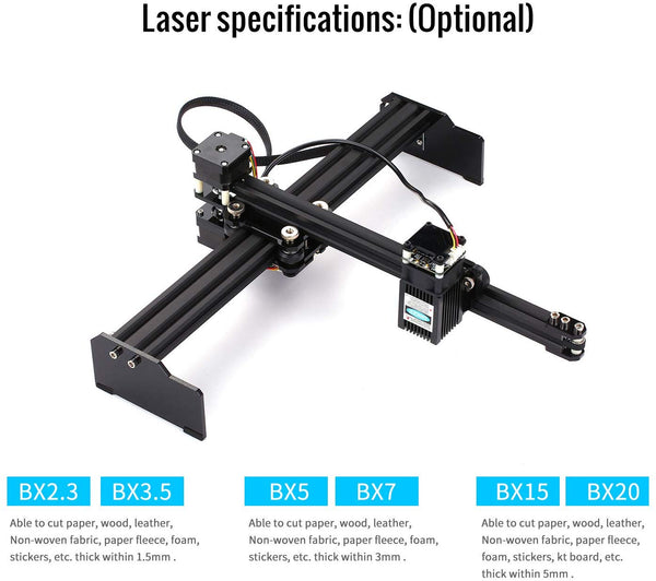 KKmoon 15W Laser Engraving Machine High Speed Mini Desktop Laser Engraver Printer Portable Household Art Craft DIY Laser