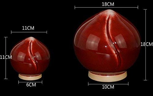 LLichao000 Ceramic Jewelry Home Modern Longevity Peach Living Room TV Cabinet
