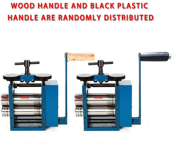 Manual Rolling Mill Machine Jewelry Combination Rolling Mill Press Tabletting Roller Wire Flat Pattern Sheet Metal Jewelry Marking DIY Tools