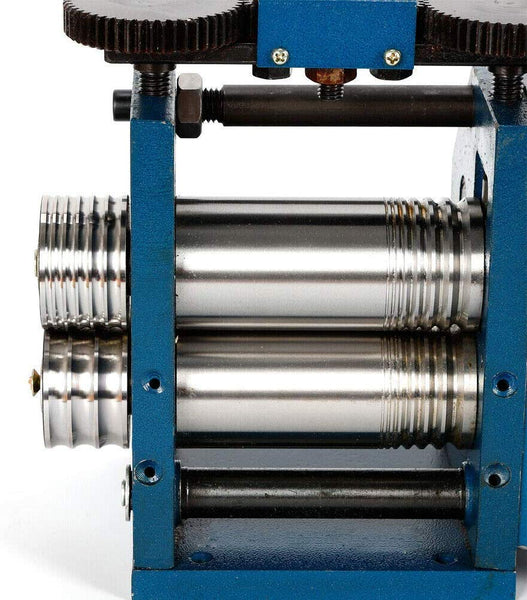 Manual Rolling Mill Machine Jewelry Combination Rolling Mill Press Tabletting Roller Wire Flat Pattern Sheet Metal Jewelry Marking DIY Tools