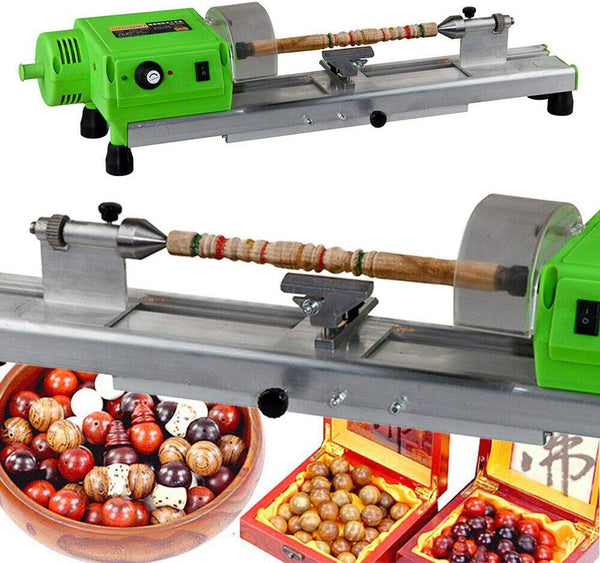 Mini Lathe Beads Polisher Machine, 480W Polishing Machine DIY Woodworking Lathe Drilling CNC Machining Machine