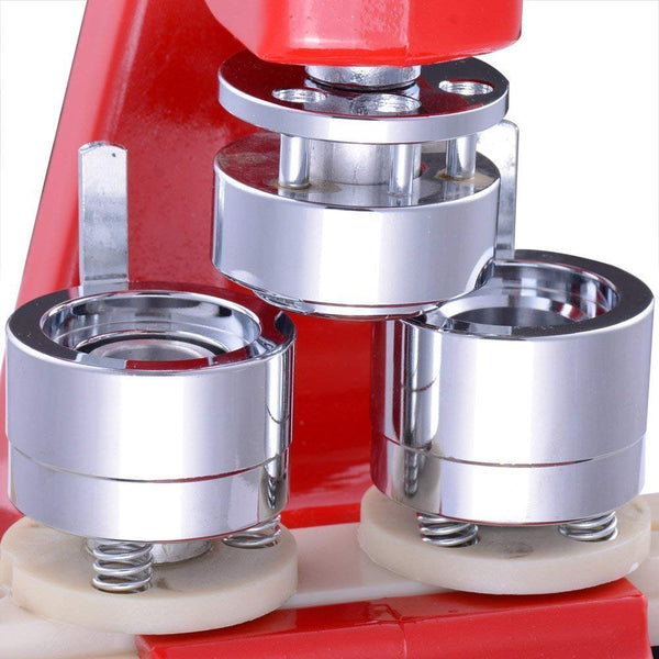 Mophorn Button Maker Button Maker Machine Button Badge Maker 1 Inch 25mm Aluminum Frame 500 Parts Circle Cutter (500pcs 1inch)