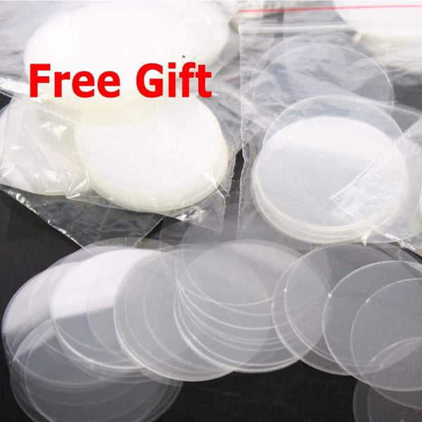Mophorn Button Maker Button Maker Machine Button Badge Maker 1 Inch 25mm Aluminum Frame 500 Parts Circle Cutter (500pcs 1inch)