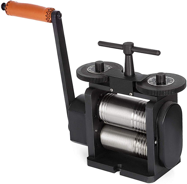 Mophorn Jewelry Rolling Mill Combination Rolling Mill 130mm Wide 65mm Diameter Rollers Manual Rolling Mill Machine Jewelry