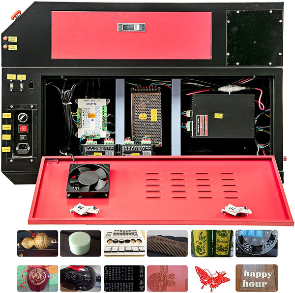 Mophorn Laser Engraving Machine 80W Co2 Laser Engraving Cutting Machine 20x28Inch Laser Engraver Machine Micro Stepping Motor Woodworking Crafts Engraver Machine