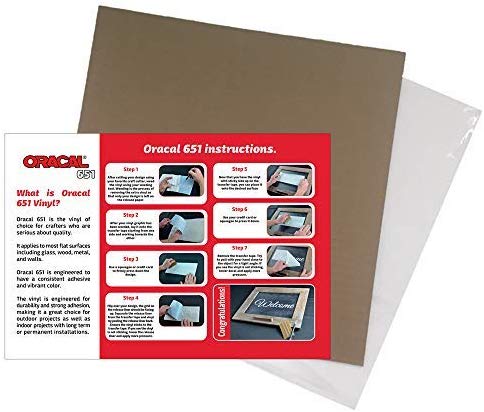 Oracal 651 Popular Pack - Adhesive Craft Vinyl for Cricut, Silhouette, Cameo, Craft Cutters, Printers, and Decals ((63) Sheets)