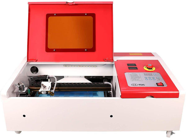 Orion Motor Tech 40W Co2 Laser Engraving Cutting Machine, Digital Control 12" x 8" K40 Desktop DIY Wood Laser Engraver Cutter