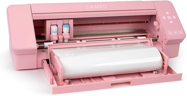 Silhouette Cameo 4 Craft Bundle, Sketch Pens, Sticker, Tattoo and Kraft Paper, Sample Pack, Printable Cardstock, Silhouette Handbook and 10 Designs - Pink Edition