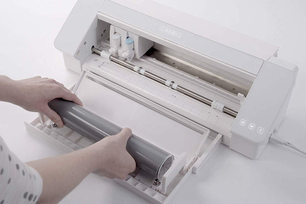 Silhouette Cameo 4 with Bluetooth, 12x12 Cutting Mat, Autoblade 2, 100 Designs and Silhouette Studio Software - White Edition