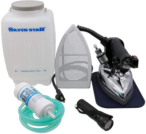Silver Star Bottle Steam Iron ES-85 Gravity Feed Steam Iron