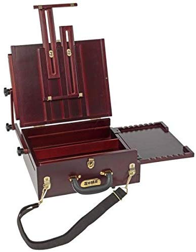 Soho Urban Artist Pochade Box Artist Easel - Plein Aire French Easel Fully Adjustable Infinite Range