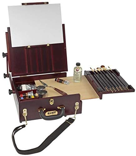 Soho Urban Artist Pochade Box Artist Easel - Plein Aire French Easel Fully Adjustable Infinite Range