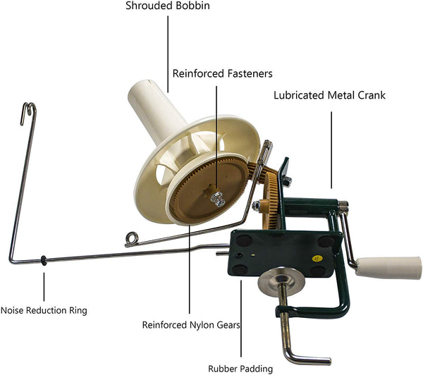 Stanwood Needlecraft Large Metal Yarn/Fiber/Wool/String Ball Winder, 10-Ounce