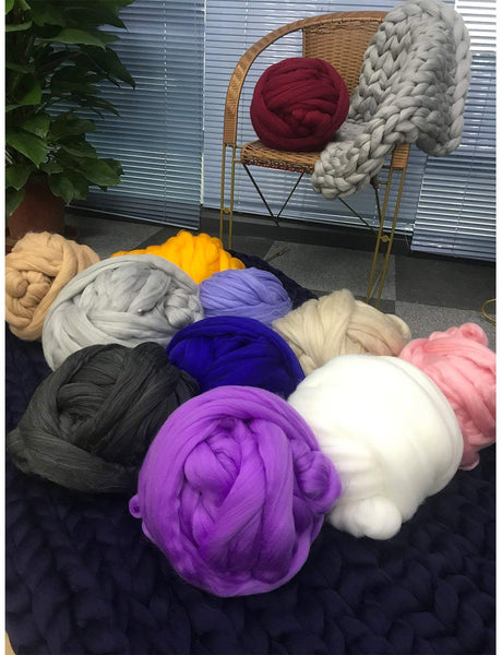 Thick Chunky Yarn Knitting Acrylic Soft Wool Blend DIY Hand Woven