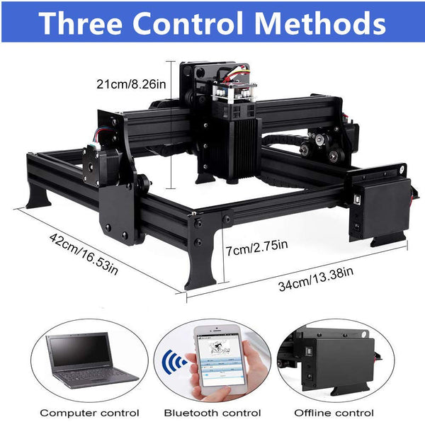 Titoe 3000mW Laser Engraver Machine Upgrated Version Laser Engraving Printer DIY USB CNC Router Cutting Carver