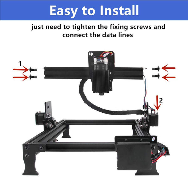 Titoe 3000mW Laser Engraver Machine Upgrated Version Laser Engraving Printer DIY USB CNC Router Cutting Carver