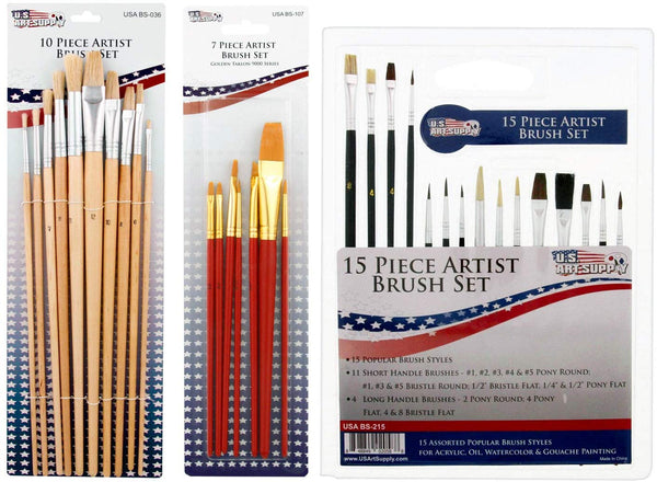 US ART SUPPLY 121-Piece Custom Artist Painting Kit