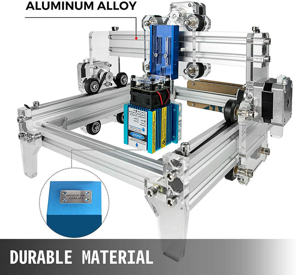 VEVOR CNC Router Kit 15W CNC CNC Machine 24x19cm Laser Carving Machine Portable Household Laser Engraver