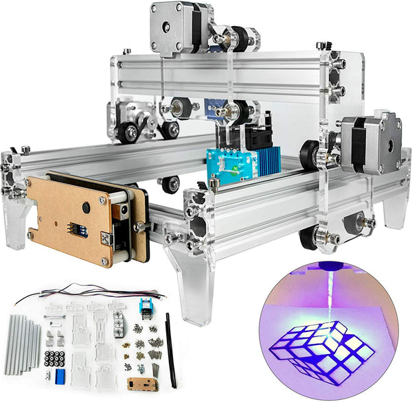 VEVOR CNC Router Kit 15W CNC CNC Machine 24x19cm Laser Carving Machine Portable Household Laser Engraver