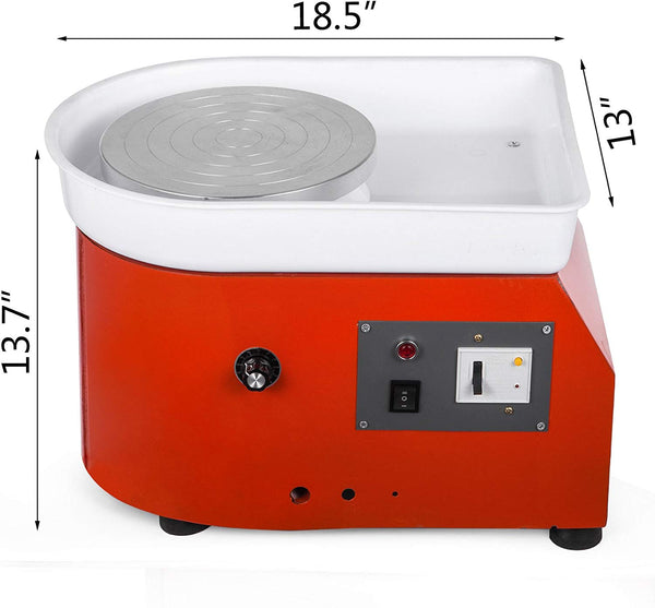 VEVOR Pottery Wheel 25cm Pottery Forming Machine 350W Electric Pottery Wheel DIY Clay Tool