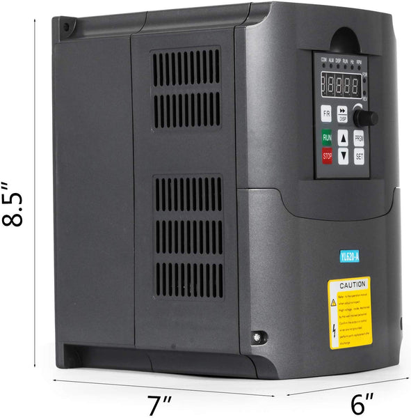 VEVOR VFD Drive 220V VFD Inverter VFD Drive 4.0KW 5HP for Spindle Motor Speed Control (4.0kw VFD)