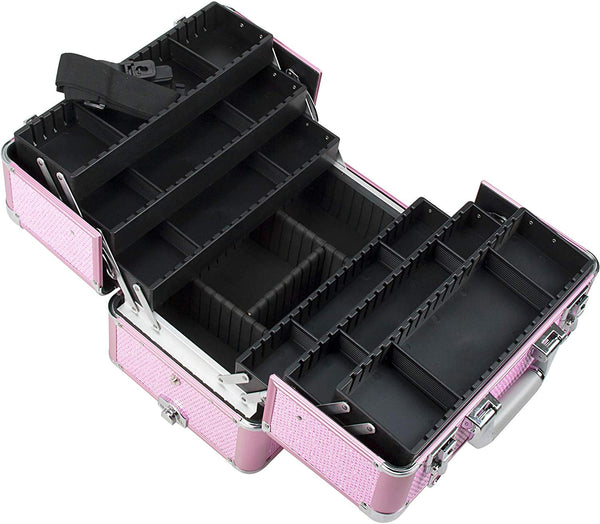Ver Beauty DI3466KLPK Wheels Rolling Trolley Art Craft Tool Large Drawers Case