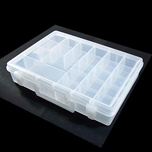 10 PCS Arts Crafts Sewing Organization Storage Transport Boxes Organizers Clear Beads Tackle Box Case D0464